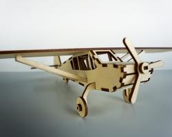 Laser Wood engraving material cut into pieces to create a plane 