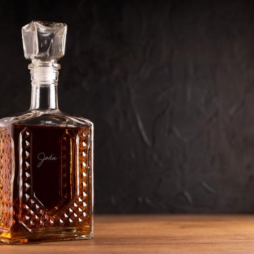 Personalized whisky bottle
