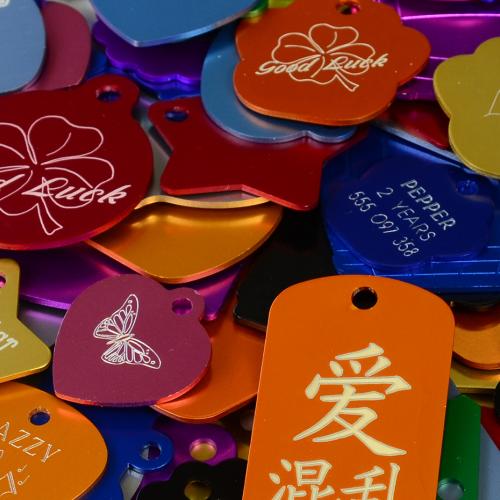 CAT Engraved Pet Tags DOG CAT ID Disc Disk FREE Post & Deep Engraving Standard Round 