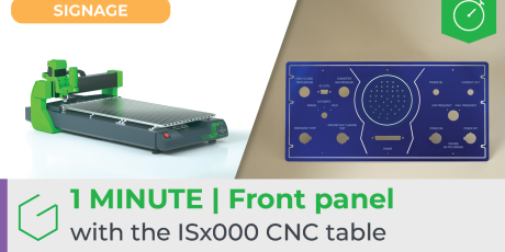 ⏱️ 1 Minute | Front panel milling with the ISx000 CNC engraving machine
